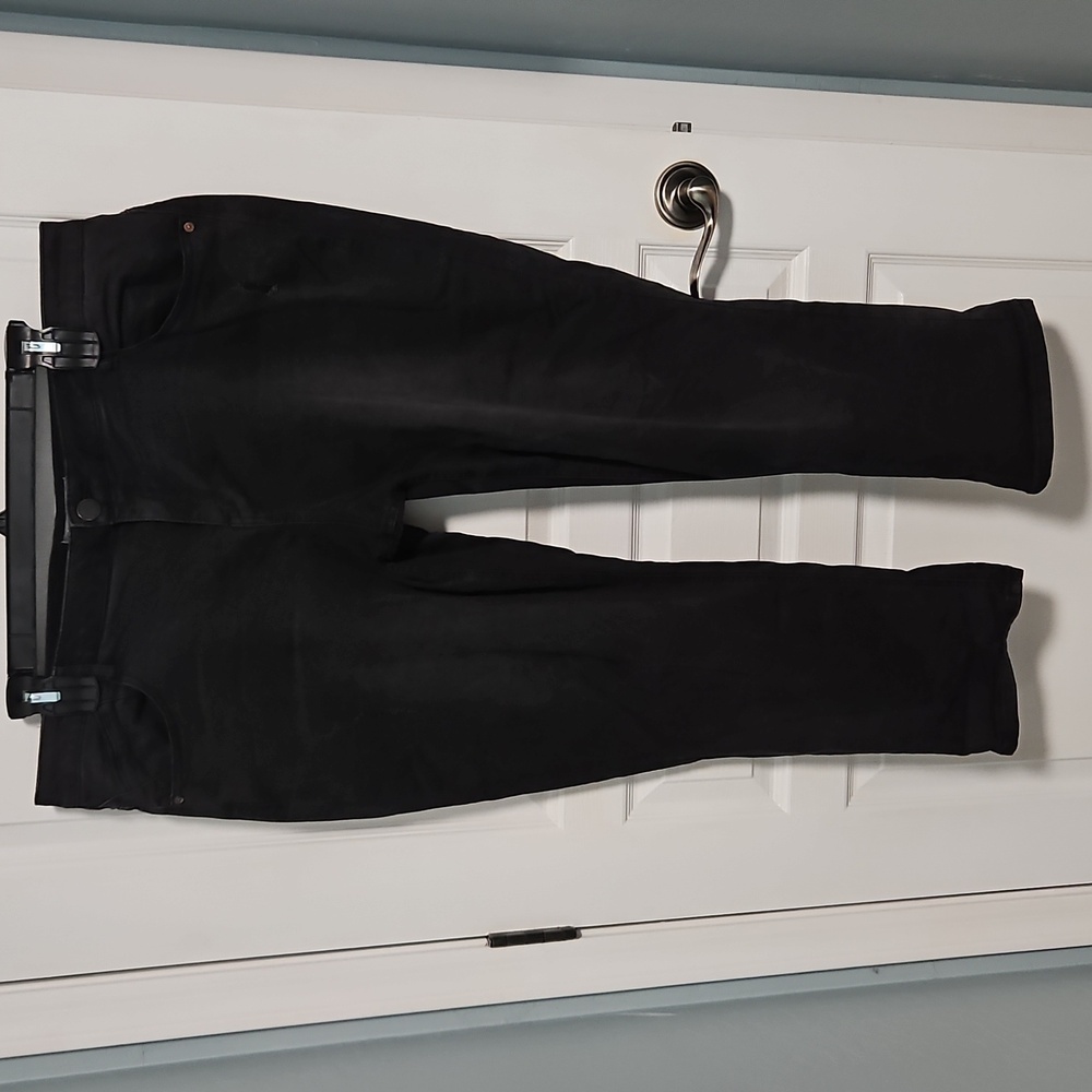 Democracy Ab Solution Distressed Cropped Black Je… - image 1